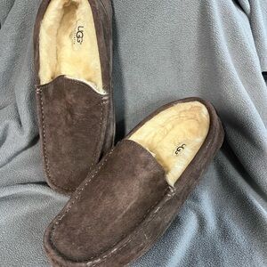 UGG Men's Chocolate Suede Loafers